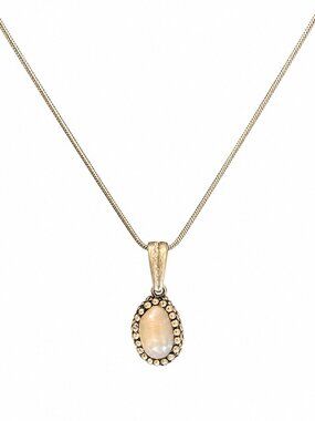New Handmade Pearl Jewelry Silver Necklace White Pearl Rhinestone Pendant 50cm